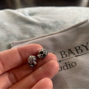 King Baby Studio Sterling silver earrings Skulls